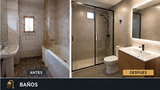Baños antes y después