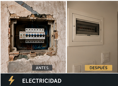 Electricidad antes y después