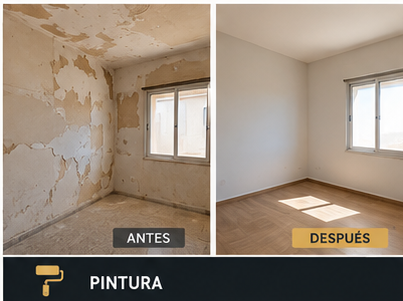 Pintura antes y después